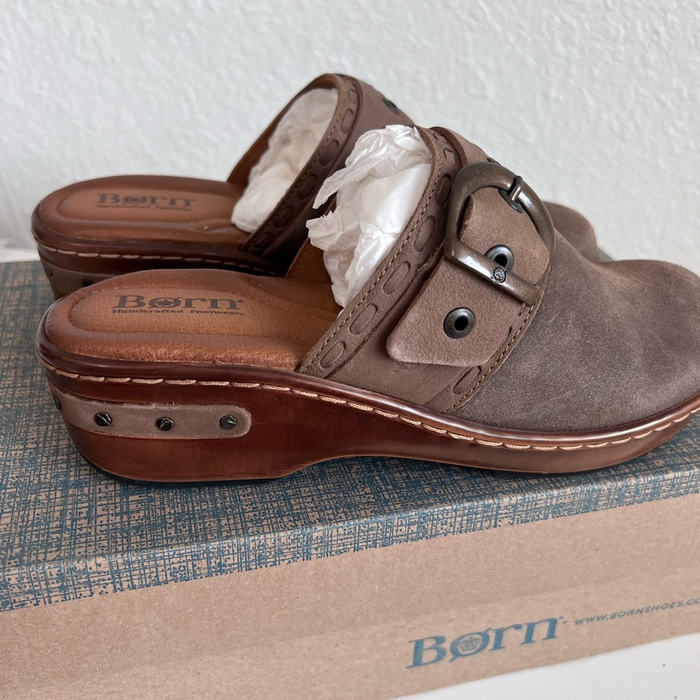 Born Banyan Clog Grey (Wet Weathered) NIB